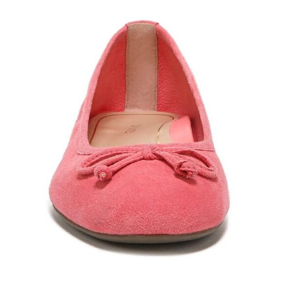 Vionic Suede Callisto Ballet Flat Womens 10 Shell‎ Pink Arch Support New - Picture 3 of 7